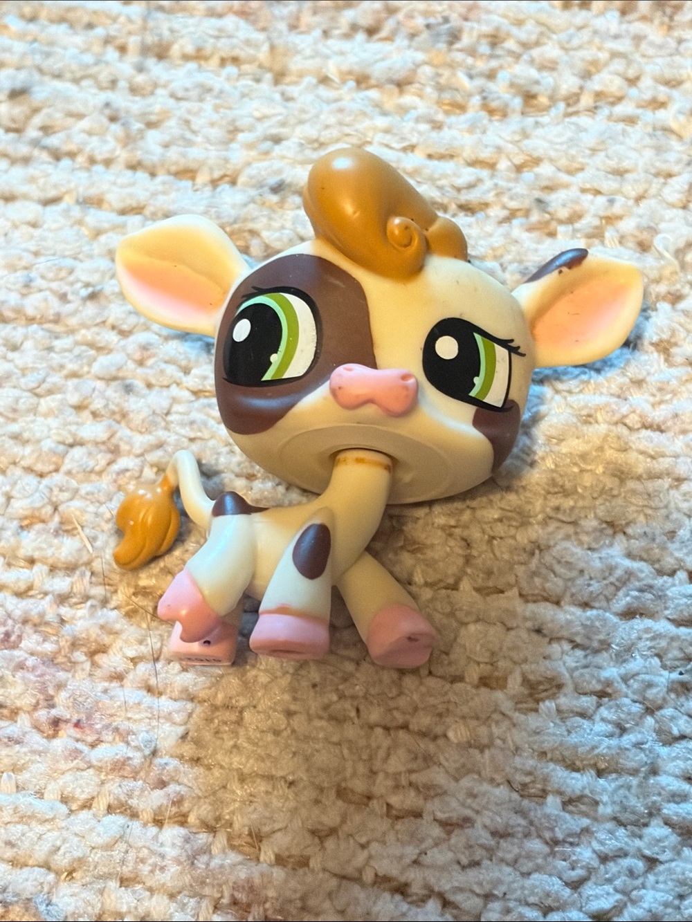 Littlest Pet Shop #1457 Brown Cow and #195 Brown Squirrel Figures LPS - Picture 2 of 5